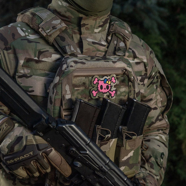 Patch SKULL KITTY velcro M - TAC | Echipament tactic WARGEAR