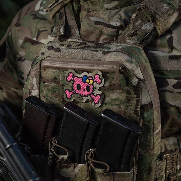Patch SKULL KITTY velcro M - TAC | Echipament tactic WARGEAR