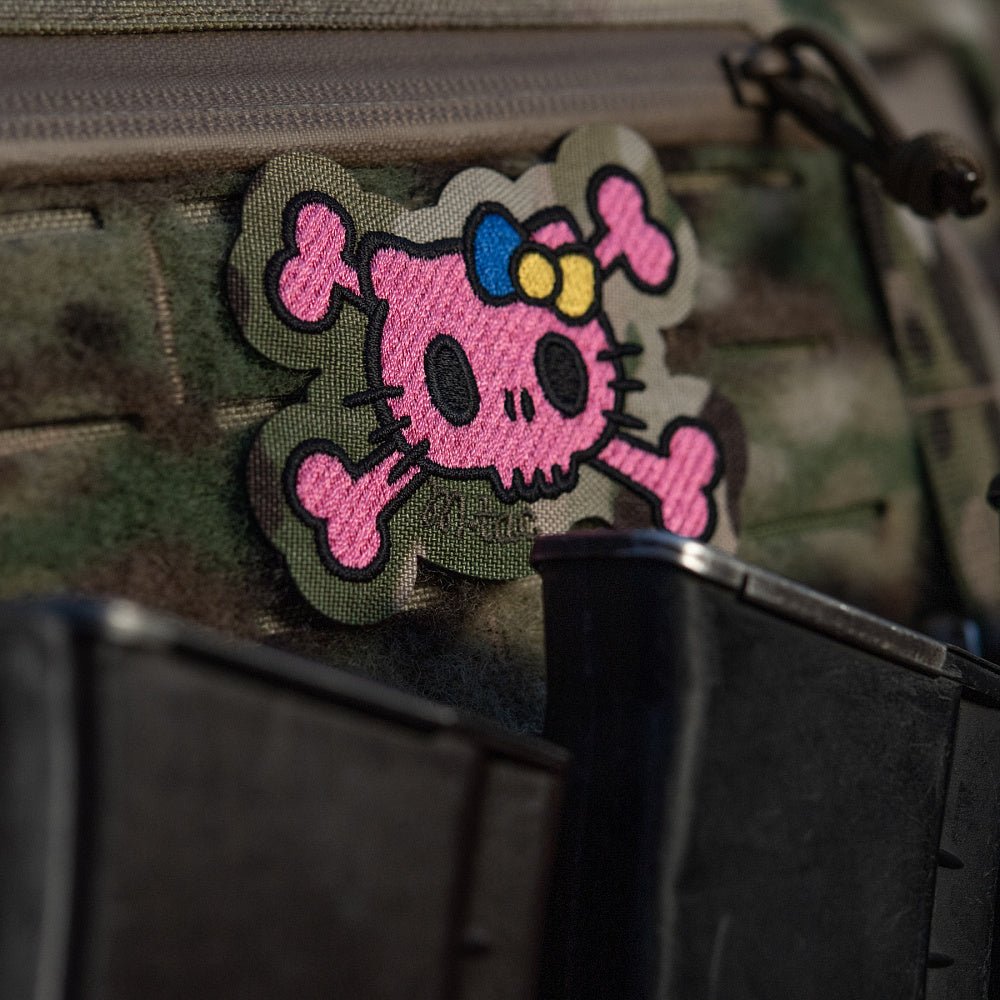 Patch SKULL KITTY velcro M - TAC | Echipament tactic WARGEAR