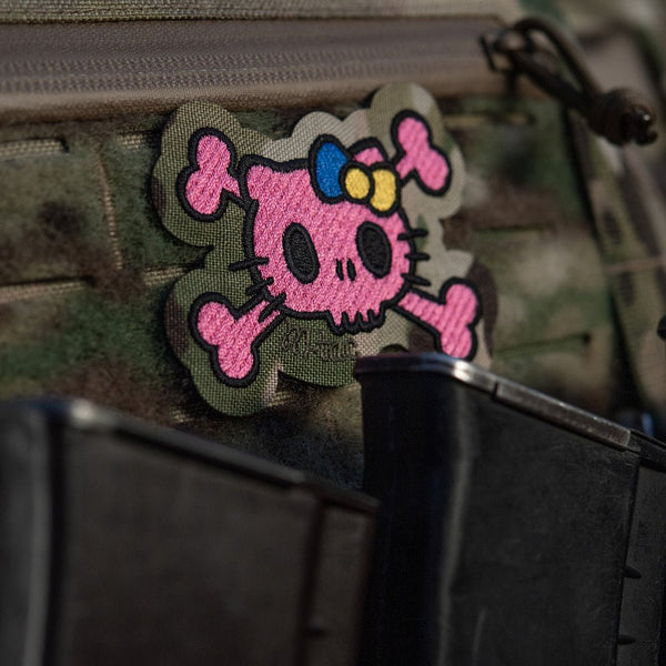 Patch SKULL KITTY velcro M - TAC | Echipament tactic WARGEAR