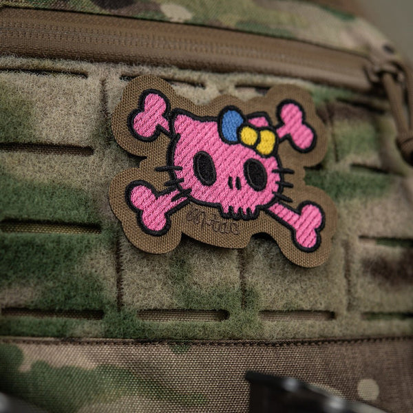 Patch SKULL KITTY velcro M - TAC | Echipament tactic WARGEAR