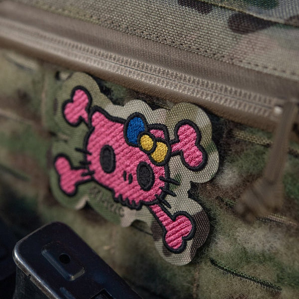 Patch SKULL KITTY velcro M - TAC | Echipament tactic WARGEAR