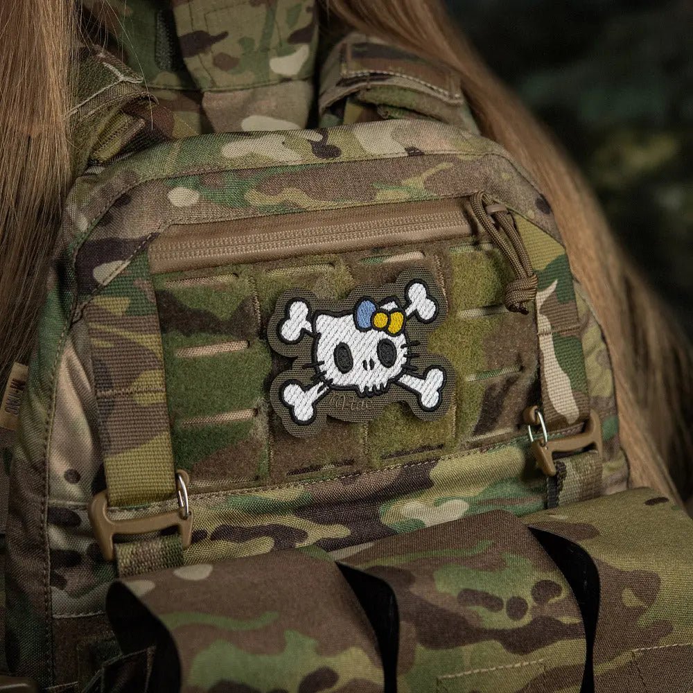 Patch SKULL KITTY velcro M - TAC | Echipament tactic WARGEAR