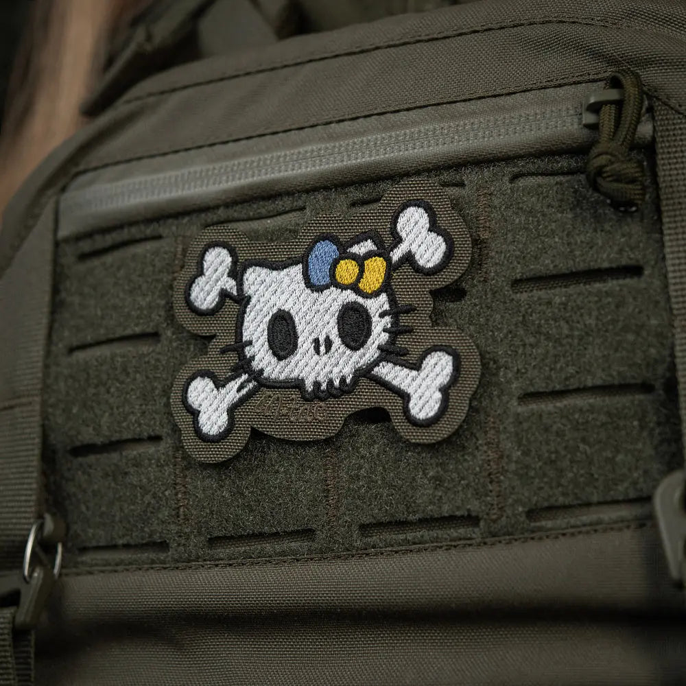 Patch SKULL KITTY velcro M - TAC | Echipament tactic WARGEAR