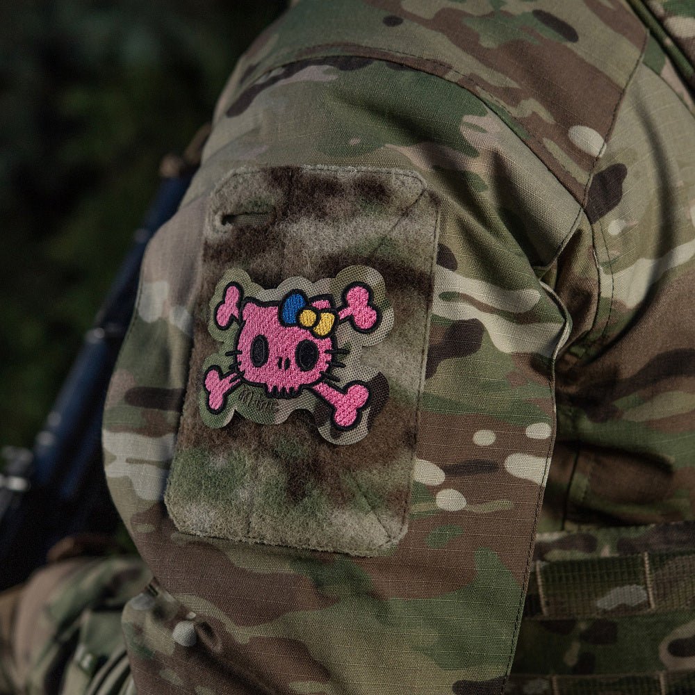 Patch SKULL KITTY velcro M - TAC | Echipament tactic WARGEAR