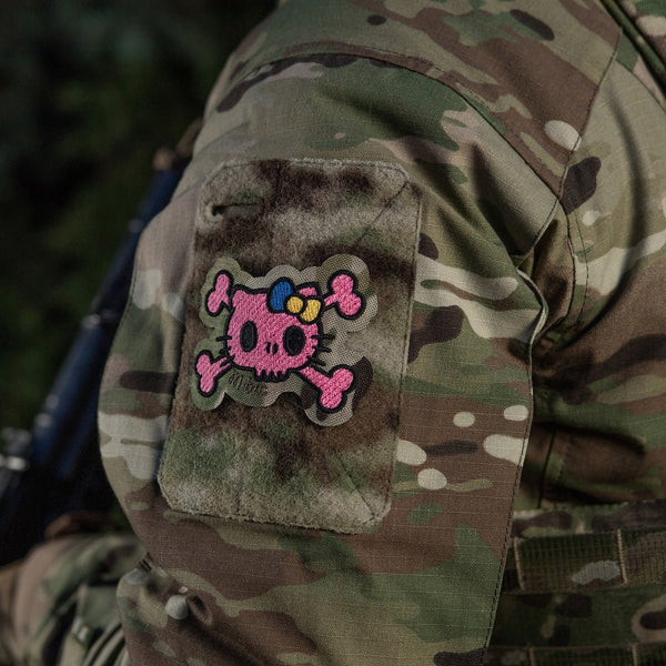 Patch SKULL KITTY velcro M - TAC | Echipament tactic WARGEAR