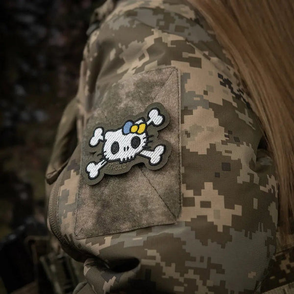 Patch SKULL KITTY velcro M - TAC | Echipament tactic WARGEAR