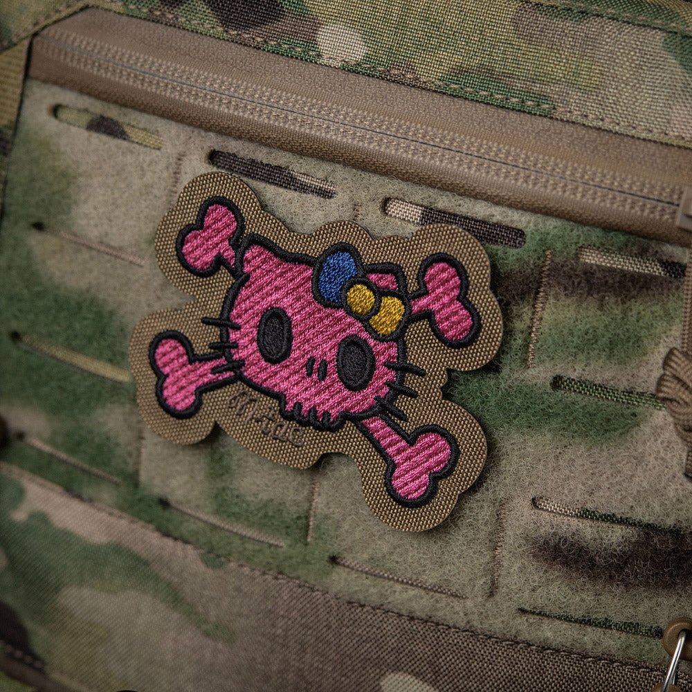 Patch SKULL KITTY velcro M - TAC | Echipament tactic WARGEAR