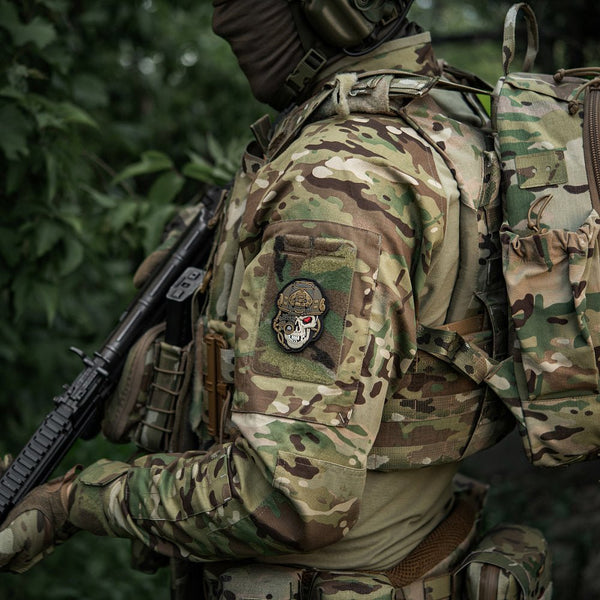 Patch Tactic M - Tac Worn To The Bone PVC 3D | Echipament tactic WARGEAR