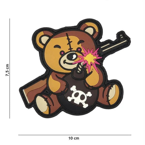 Patch Terror Teddy velcro 3D | Echipament tactic WARGEAR