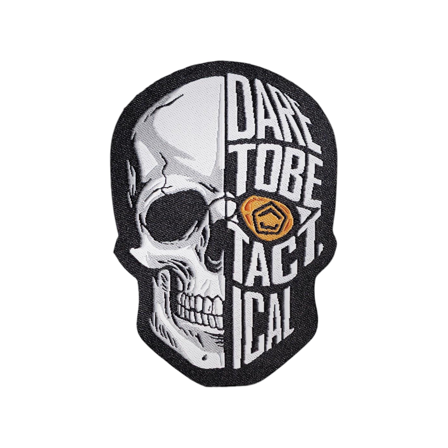 Patch Tesut Pentagon Half Skull – Dare to Be Tactical | WARGEAR RO
