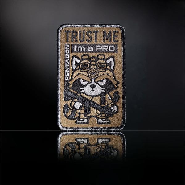Patch Tesut Pentagon Racoon Pro – Trust Me I'm a Pro | WARGEAR RO