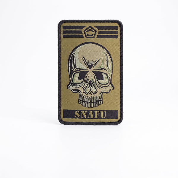 Patch Tesut Pentagon SNAFU – Craniu Militar | WARGEAR RO