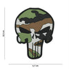 Patch textil Punisher Woodland velcro | Echipament tactic WARGEAR
