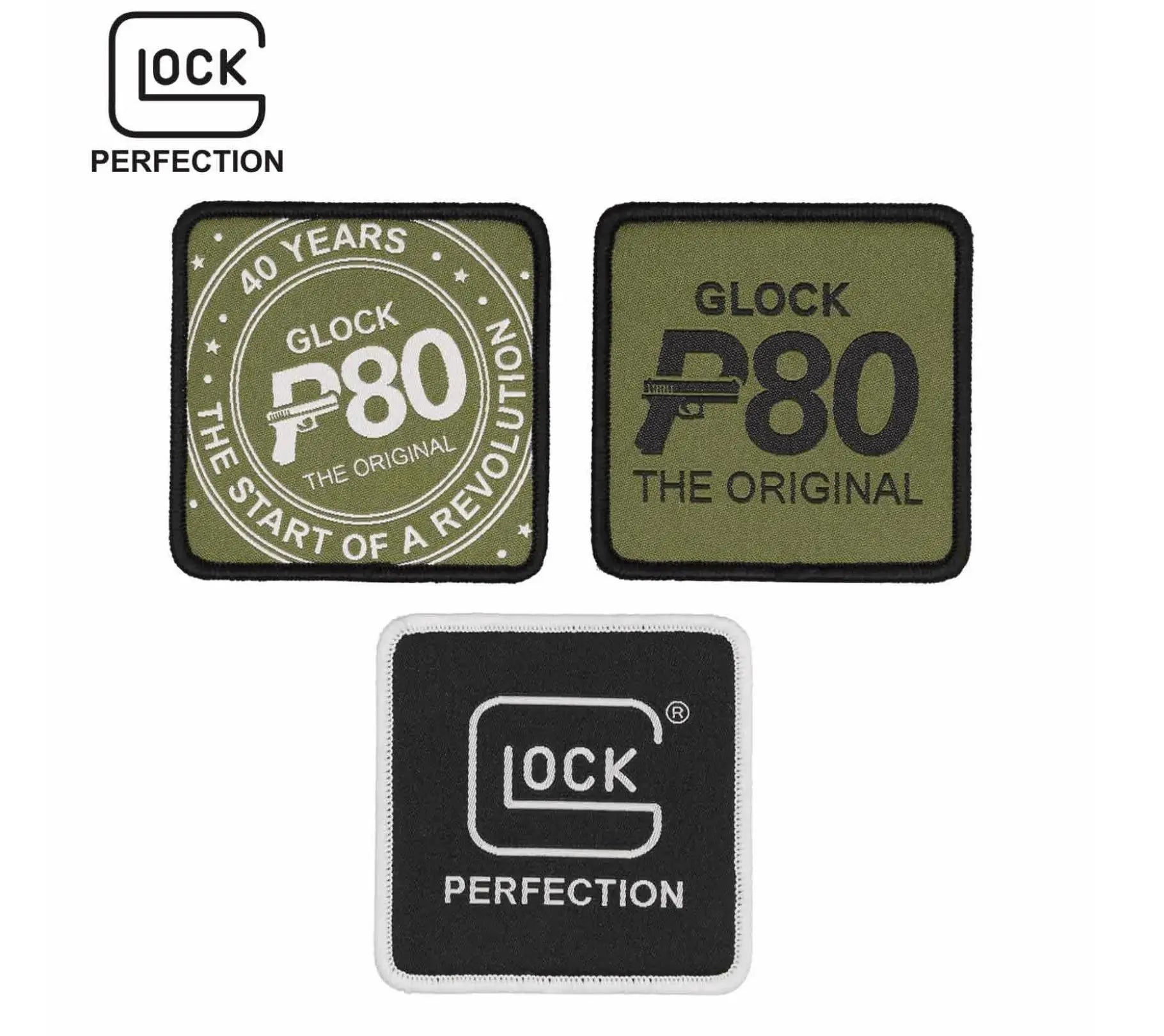 Patch - uri GLOCK set 3 buc - P80 anniversary | Echipament tactic WARGEAR