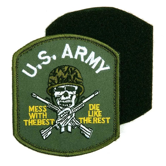 Patch US Army Skull velcro textil Fostex Garments | Echipament tactic WARGEAR
