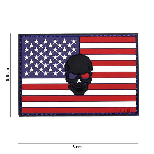 Patch U.S.A. Punisher velcro | Echipament tactic WARGEAR