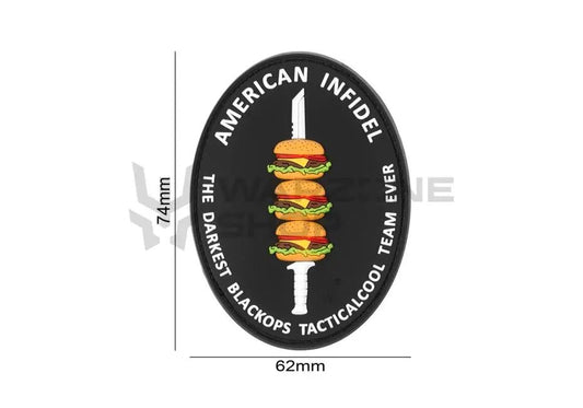 Patch velcro 3d AMERICAN INFIDEL | Echipament tactic WARGEAR