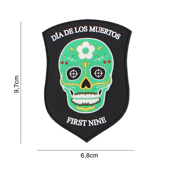 Patch velcro Dia De los Muertos First Nine | Echipament tactic WARGEAR