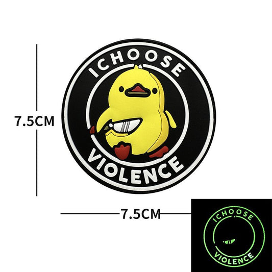 Patch Velcro I Choose Violence – Tactical Meme Duck Patch | WARGEAR RO