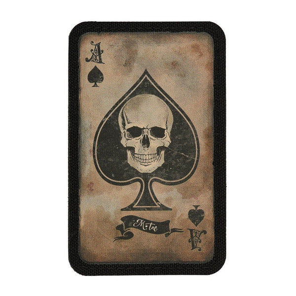 Patch velcro M - Tac Death Card | Echipament tactic WARGEAR