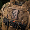 Patch velcro M - Tac Death Card | Echipament tactic WARGEAR