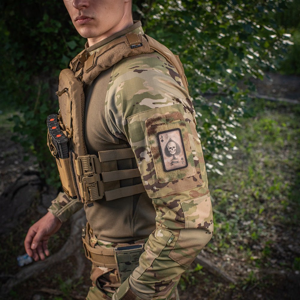 Patch velcro M - Tac Death Card | Echipament tactic WARGEAR