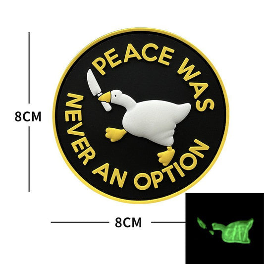 Patch Velcro Peace Was Never an Option Goose – Tactical Meme Patch | WARGEAR RO