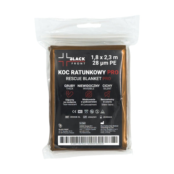 Patura Termica Black Front PRO 230x180 cm | WARGEAR RO