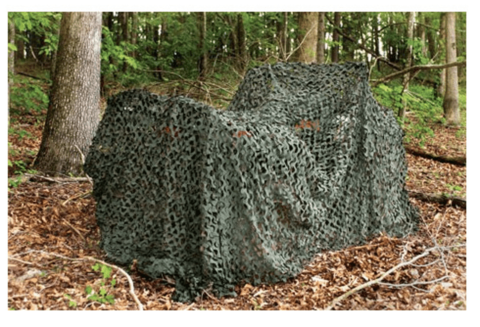 Plasa camuflaj woodland 2,4 × 6 m – reversibila OD/maro | Echipament tactic WARGEAR