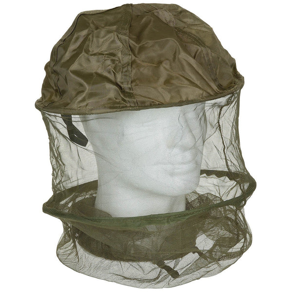 Plasa de cap anti-insecte cu inel metalic MFH – oliv | WARGEAR RO