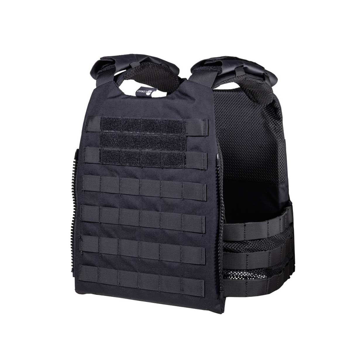 Plate carrier BASTION negru cu panou frontal detasabil, Cordura 1000D | WARGEAR RO