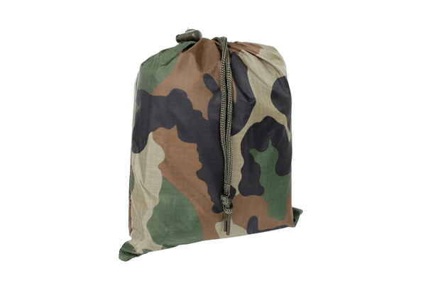 Poncho ploaie Camo MIL - TEC Ripstop Woodland 210x150 cm | Echipament tactic WARGEAR