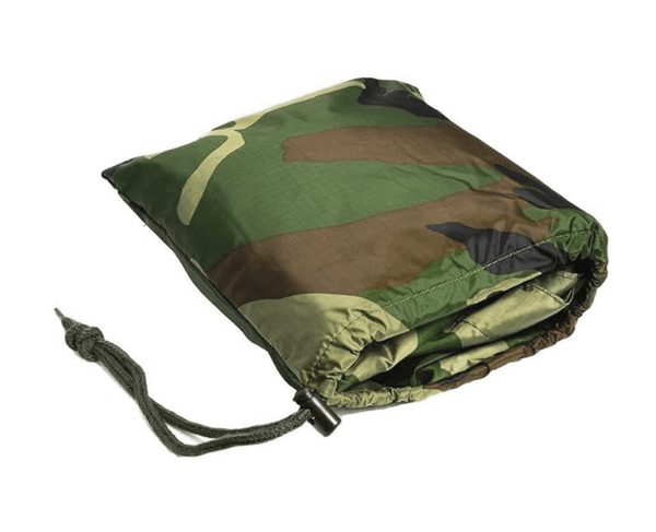 Poncho ploaie Camo MIL - TEC Ripstop Woodland 210x150 cm | Echipament tactic WARGEAR