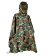 Poncho ploaie Camo MIL - TEC Ripstop Woodland 210x150 cm | Echipament tactic WARGEAR