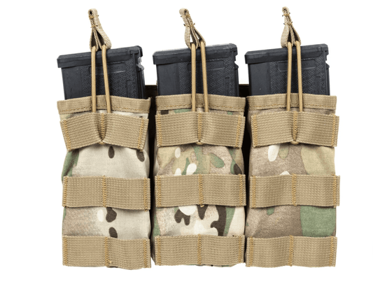 Port incarcator triplu Specna Arms Tactical SATAC 5.56 / 7.62 / 5.45 Multicam | WARGEAR RO