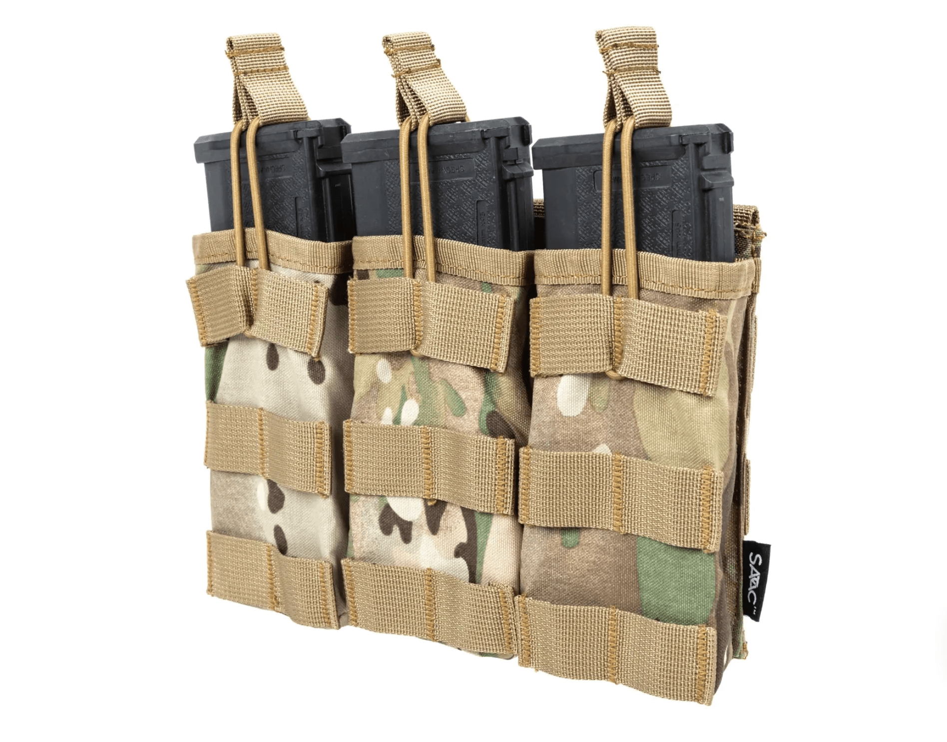 Port incarcator triplu Specna Arms Tactical SATAC 5.56 / 7.62 / 5.45 Multicam | WARGEAR RO