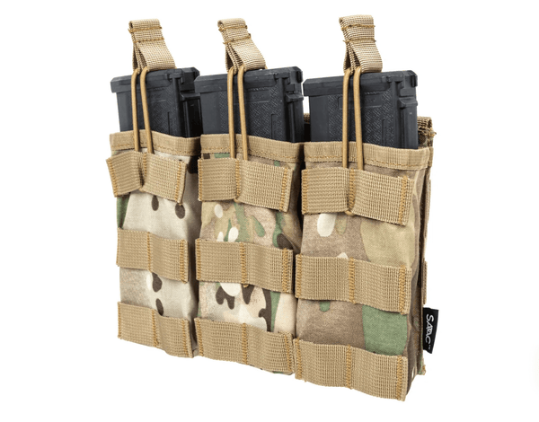Port incarcator triplu Specna Arms Tactical SATAC 5.56 / 7.62 / 5.45 Multicam | WARGEAR RO