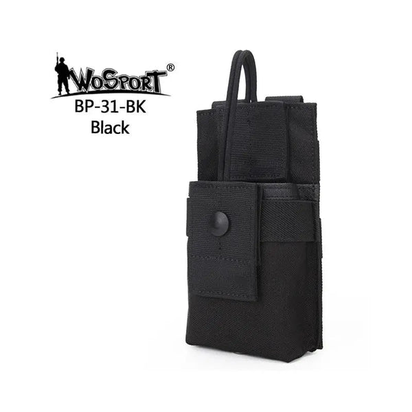 Pouch radio molle negru universal | Echipament tactic WARGEAR