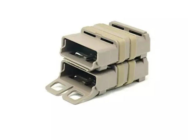 Pouch tan dublu polimer magazii 5.56 FMA | Echipament tactic WARGEAR