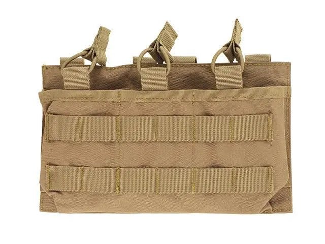 Pouch triplu Open Top 7.62 MOLLE Coyote | Echipament tactic WARGEAR