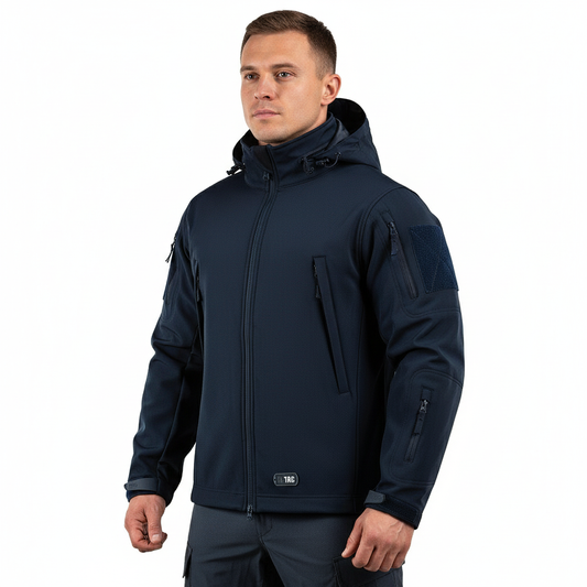 Jacheta tactica SoftShell navy blue M-TAC