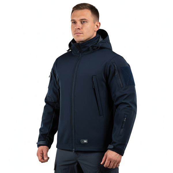 Jacheta tactica SoftShell navy blue M-TAC WARZONESHOP