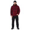 Pulover fleece teddy Worker Brandit - rosu/negru | WARGEAR RO