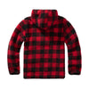 Pulover fleece teddy Worker Brandit - rosu/negru | WARGEAR RO