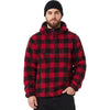 Pulover fleece teddy Worker Brandit - rosu/negru | WARGEAR RO