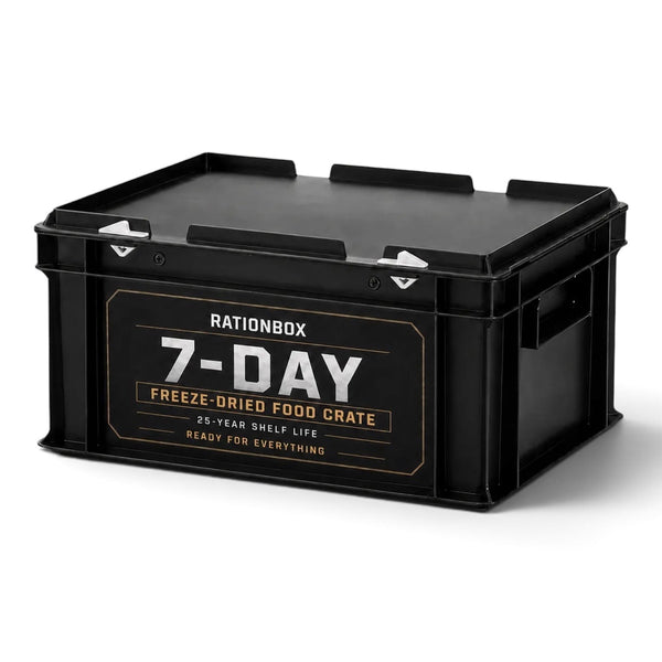 Kit hrana de urgenta RationBox 7 zile - lada frontala