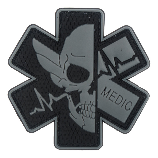 Patch Velcro 3D Medic Skull Tactical – PVC