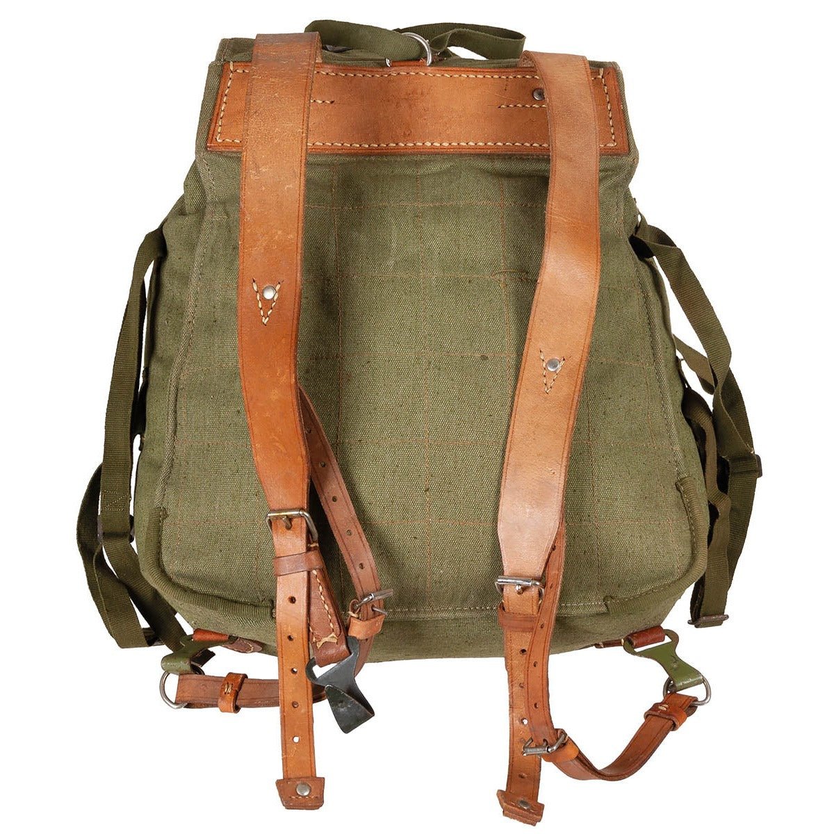 Rucsac Armata Romana RSR Oliv cu Curele din Piele 30L - Surplus Original, Ca Nou | WARGEAR RO