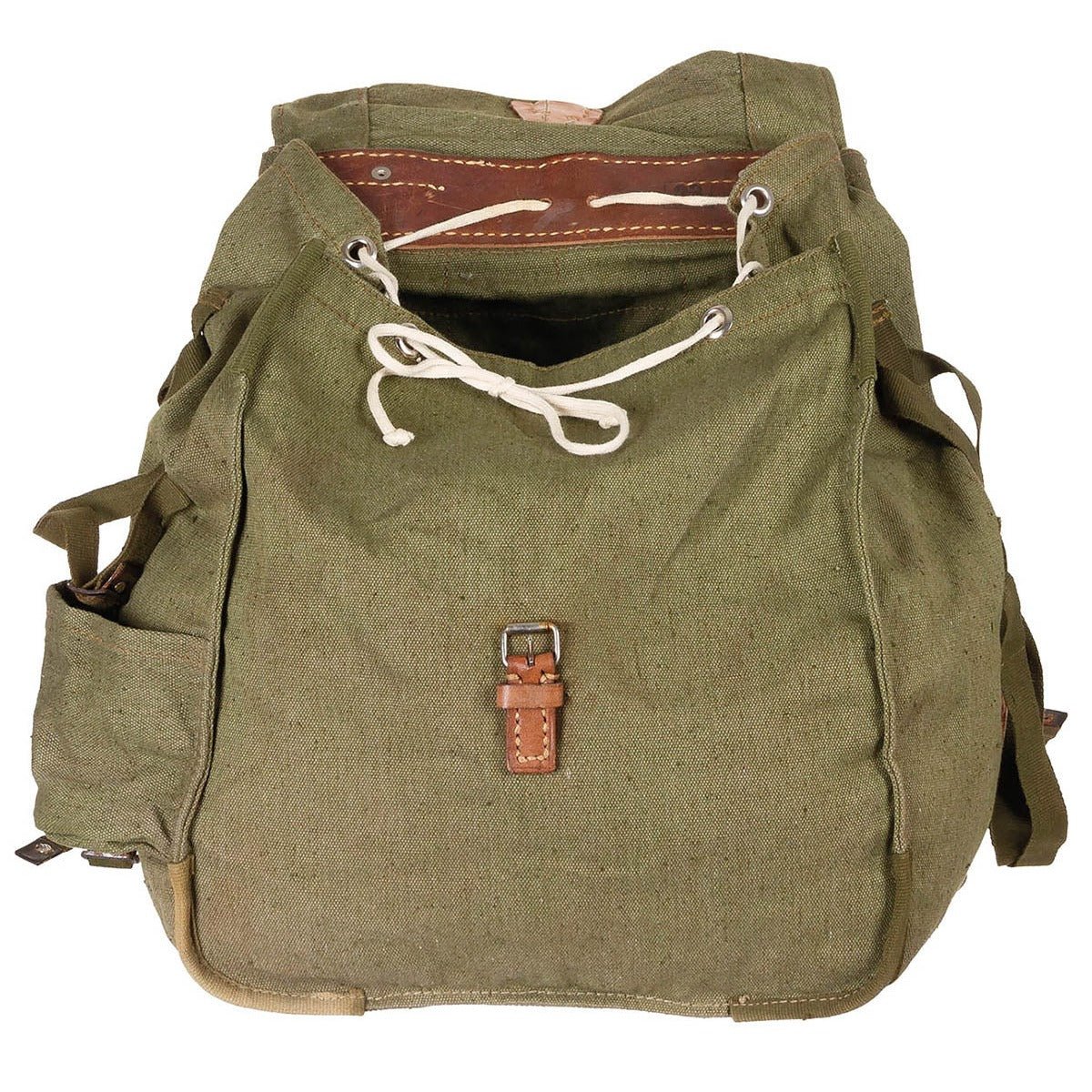 Rucsac Armata Romana RSR Oliv cu Curele din Piele 30L - Surplus Original, Ca Nou | WARGEAR RO